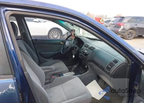 2003 Honda Civic Ex из США, поврежденный, VIN 2HGES26773H621754